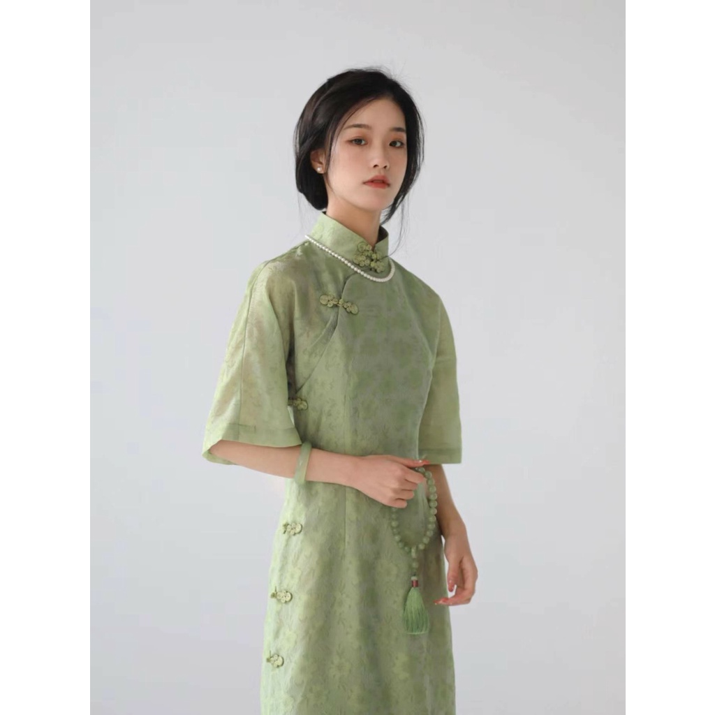 Sườn Xám Cách Tân Thiết Kế Mới Cao Cấp Thời Trang Dành Cho Mùa Hè