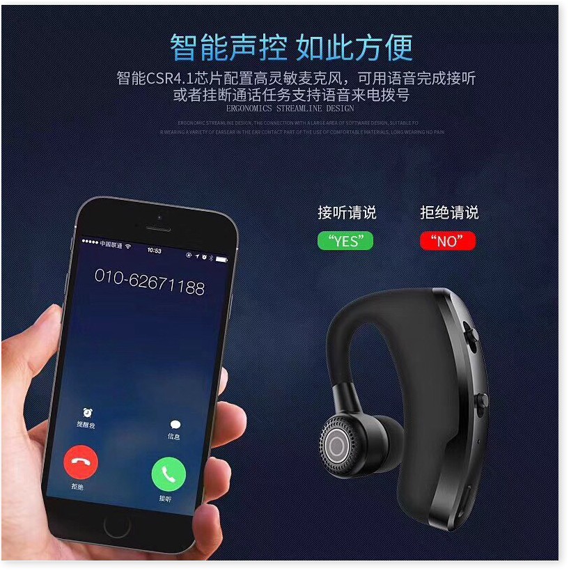 ✔️✔️✔️ [Hàng Loại 1] Tai Nghe Bluetooth V9 (Đen) - Hàng Nhập Khẩu