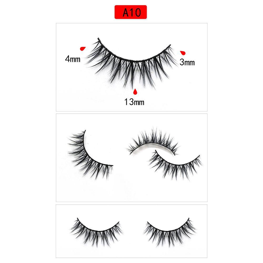 Set 3 Cặp Lông Mi Giả 5D Handmade Dài Tự Nhiên Không Cần Dùng Wispy