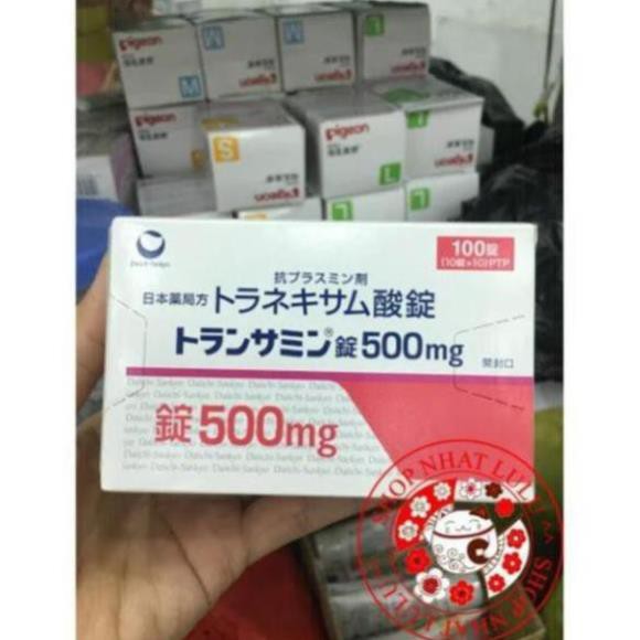 Viên trắng da, mờ nám, tàn nhang Transamin 500mg (100 viên) Nhật Bản | Thế Giới Skin Care