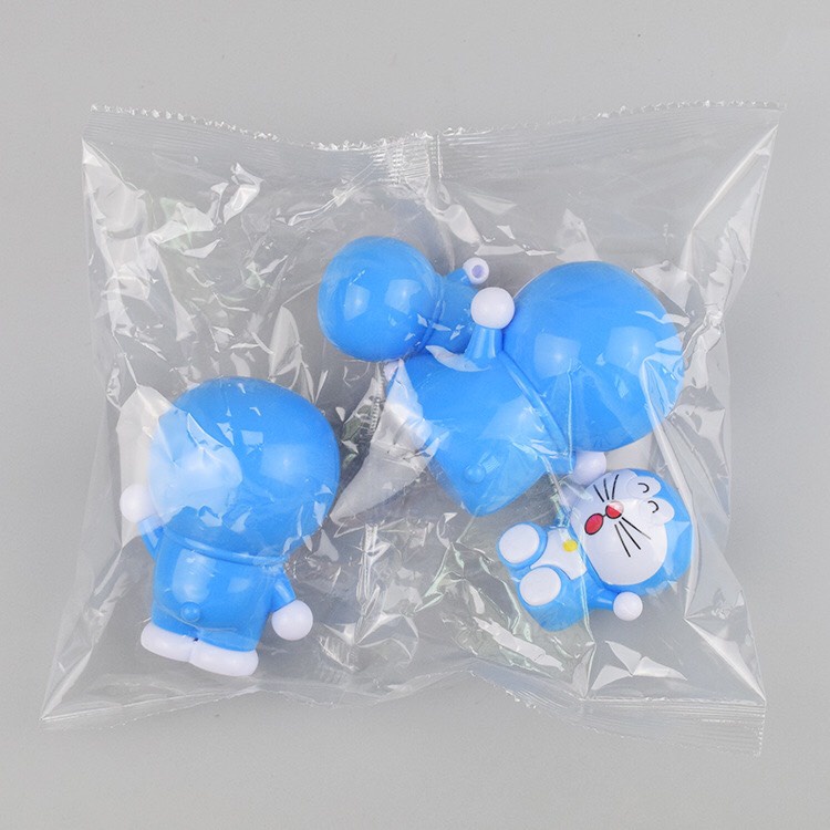 Phụ kiện trang trí bánh kem sinh nhật - Túi 4 mèo Doraemon, Doremon trang trí bánh