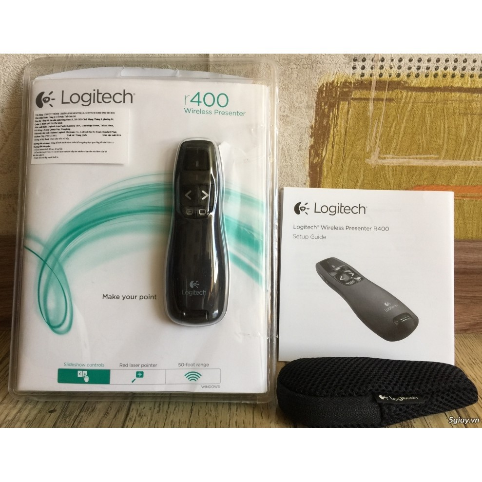 Bút Trình Chiếu -Bút Chỉ Laser Logitech R400- hàng chính hãng