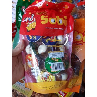 Kẹo thạch Sobi Chocolate và bánh cracker 150g