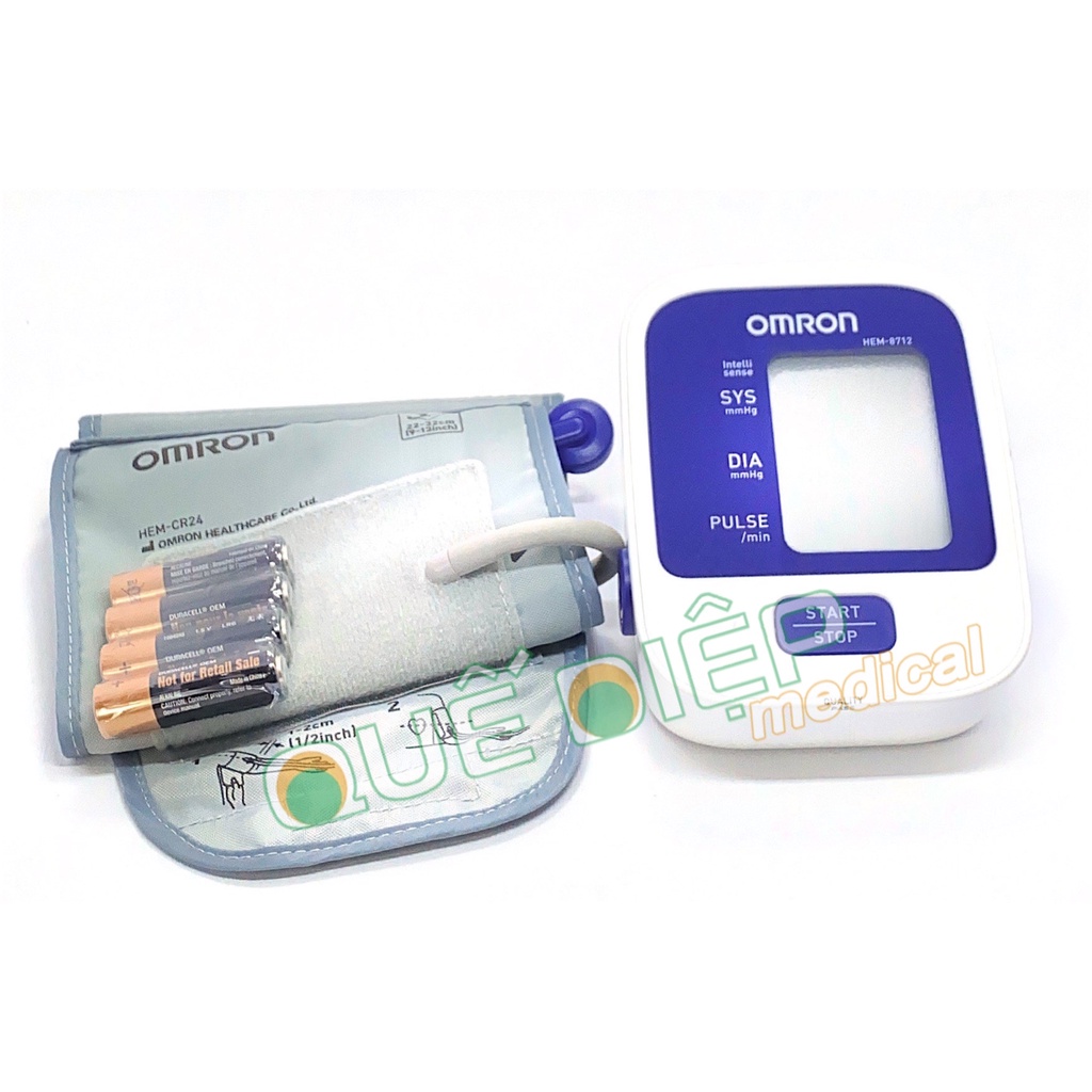 OMRON HEM-8712 - Máy đo huyết áp OMRON HEM 8712, bắp tay điện tử, Công nghệ IntelliSense tiên tiến chính hãng