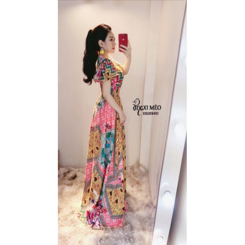 Maxi Thổ Cẩm Cao Cấp