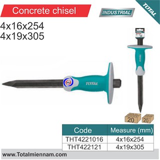[chính hãng] Mũi đục nhọn Total THT4221016
