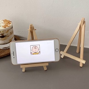 Set 2 Giá đỡ điện thoại , kệ gỗ 2 chân để ipad iphone bảng gỗ khung tranh ảnh gấp gọn tiện lợi mini đế gỗ trang trí