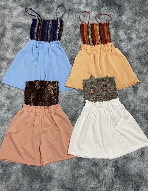 Quần lưng chun + áo 2 dây nhiều màu | BigBuy360 - bigbuy360.vn