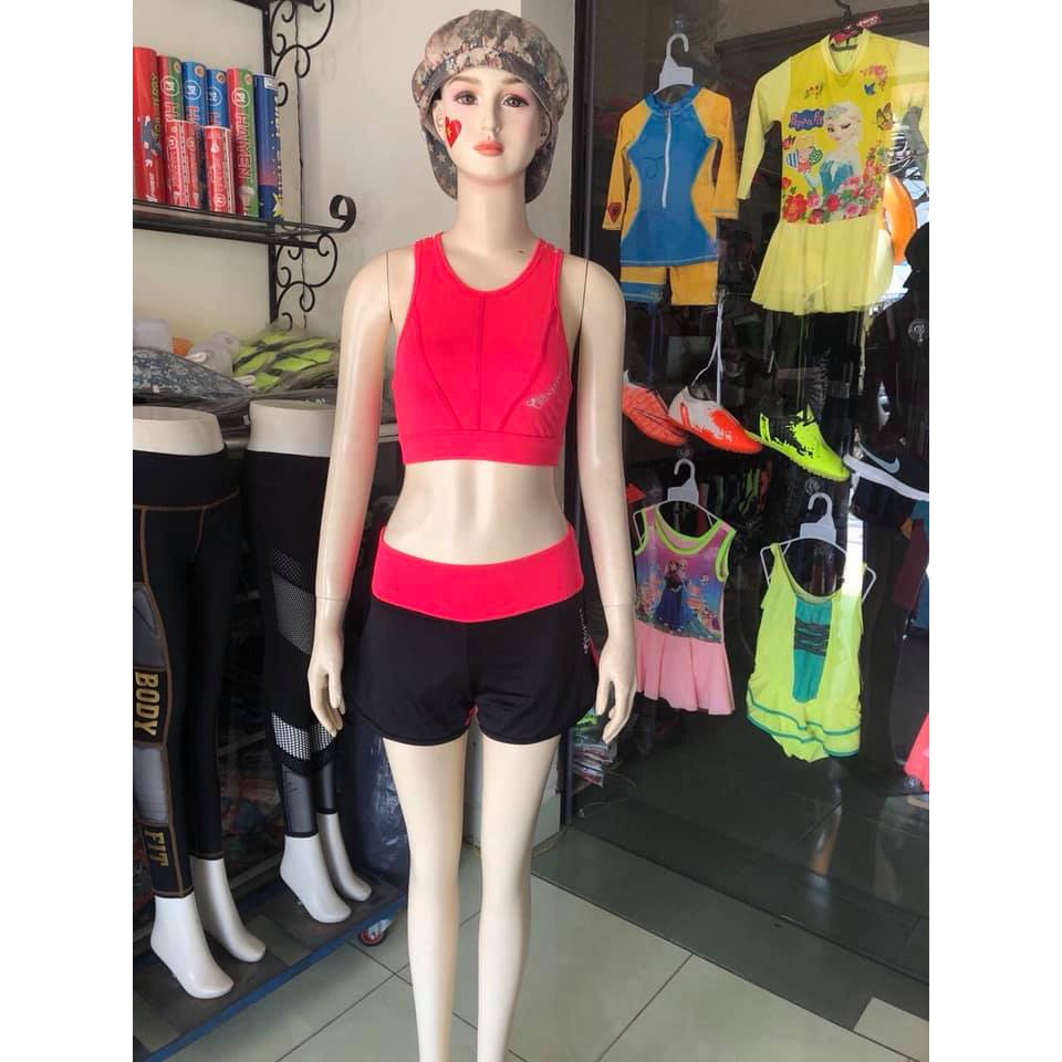 ĐỒ TẬP GYM NỮ - ĐỒ THỂ THAO NỮ (QUẦN SỌT 2 LỚP ÁO BRA)
