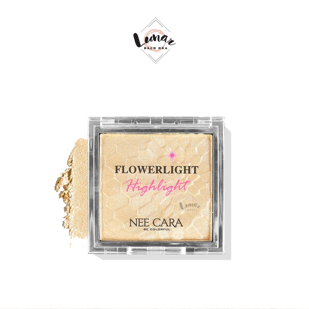 Phấn Bắt Sáng Có Nhũ Màu Trắng Ánh Vàng Nee Cara Flowerlight Highlight N321 No.02 Butter Scotch