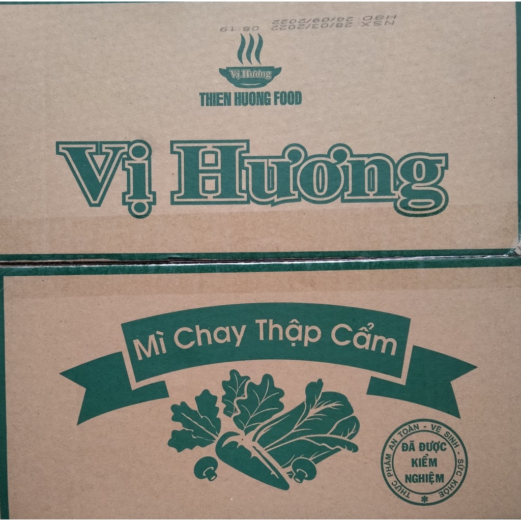 Thùng 30 gói Mì Chay Thập Cẩm Rau Nấm Thiên Hương 65gr