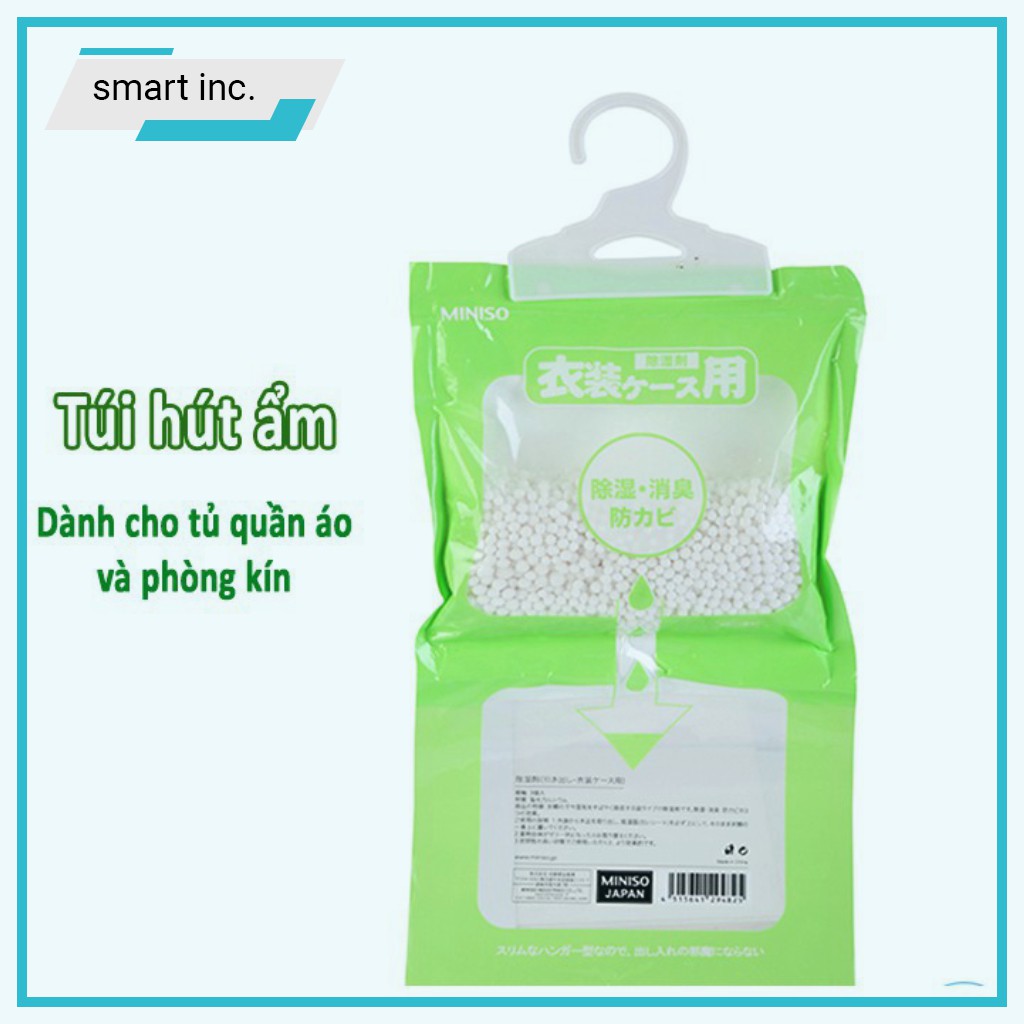 Túi Hút Ẩm Tủ Quần Áo Gói Hạt Hút Ẩm Trong Phòng Kín 🏆HOT🏆 Đồ Da Quần Áo Chống Mốc Hôi Khi Độ Ẩm Cao Có Móc Treo