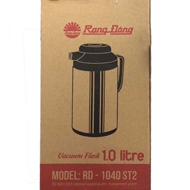 Bình Thủy Rạng Đông INOX 1 Lít Nút Ấn