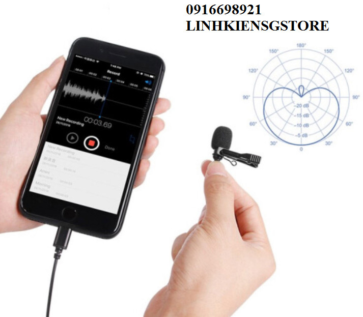 GIÁ SỈ  Micro Cài Áo Cho Iphone Ipad JacK Lightning Microphone Iphone 7 8 x xsmax 11 12..