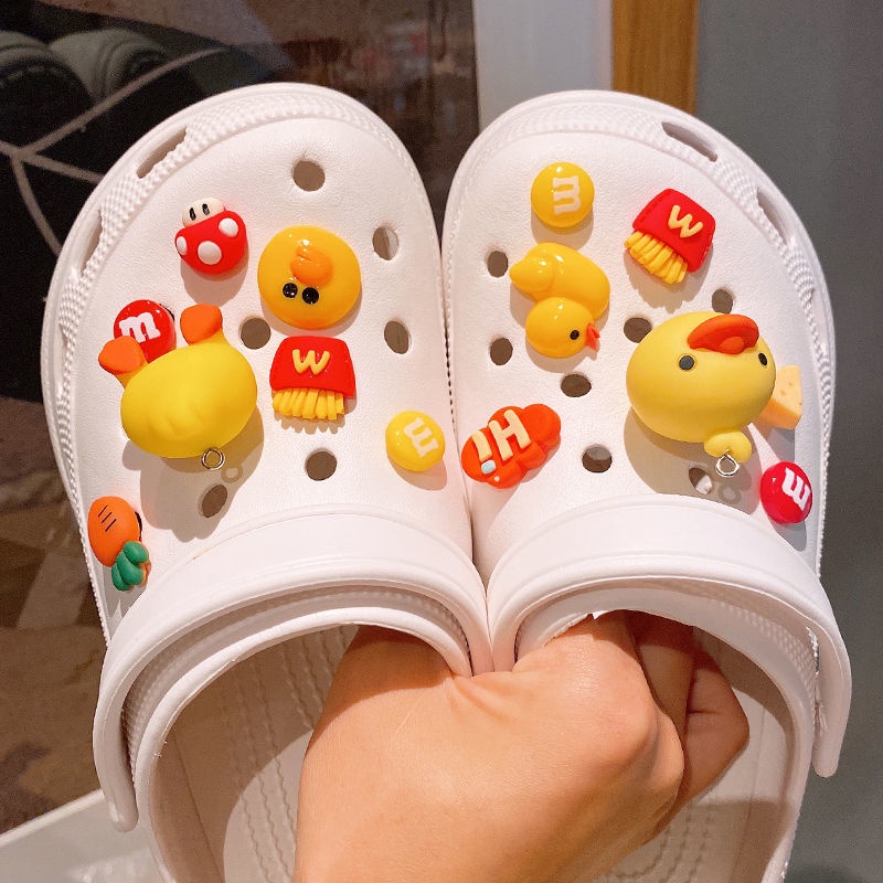 Phụ Kiện Khóa Trang Trí Giày Crocs Hình Chú Heo Hồng Dễ Thương Diy