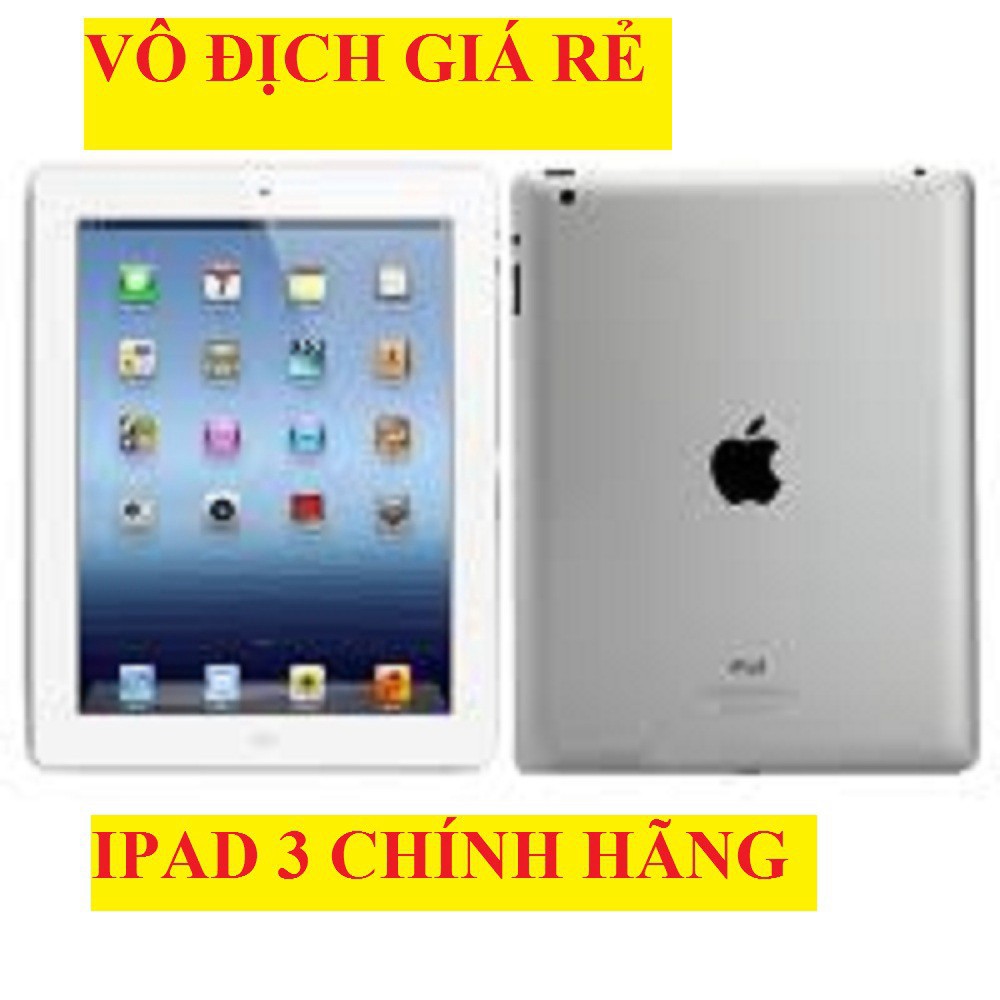 Máy Tính Bảng Ipad 3 zin Chính Hãng apple, màn hình 9.7inch, chơi Tiktok Zalo Fb Youtube hot | BigBuy360 - bigbuy360.vn