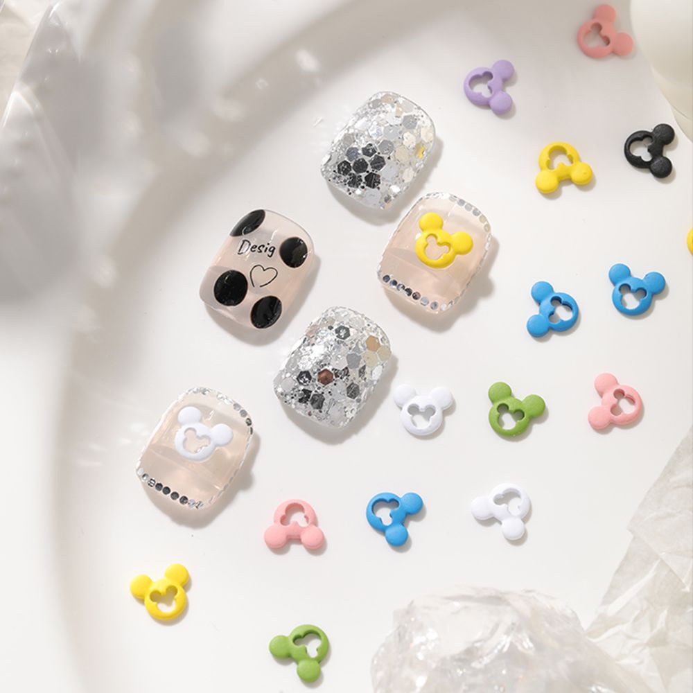 [Hàng mới về] Phụ kiện hình đầu chuột mickey 3D trang trí móng tay nghệ thuật độc đáo nhiều màu tùy chọn