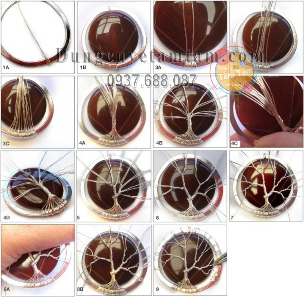 [ TÂM TÂM ]-Cuộn dây kẽm trang trí mô hình, Cây mô hình, Cây DIY -