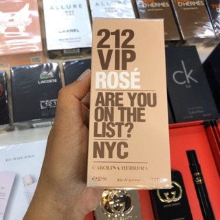 Nước hoa nữ carolina herrera 212 vip rose 80ml