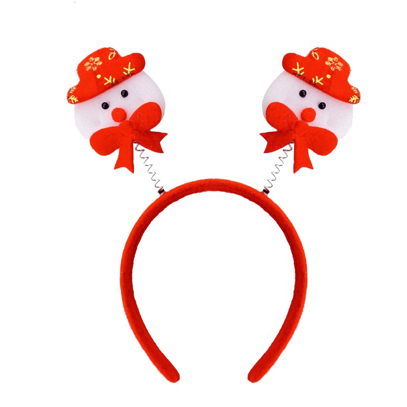 Cài tóc Seagloca màu đỏ chủ đề giáng sinh dễ thương xinh xắn