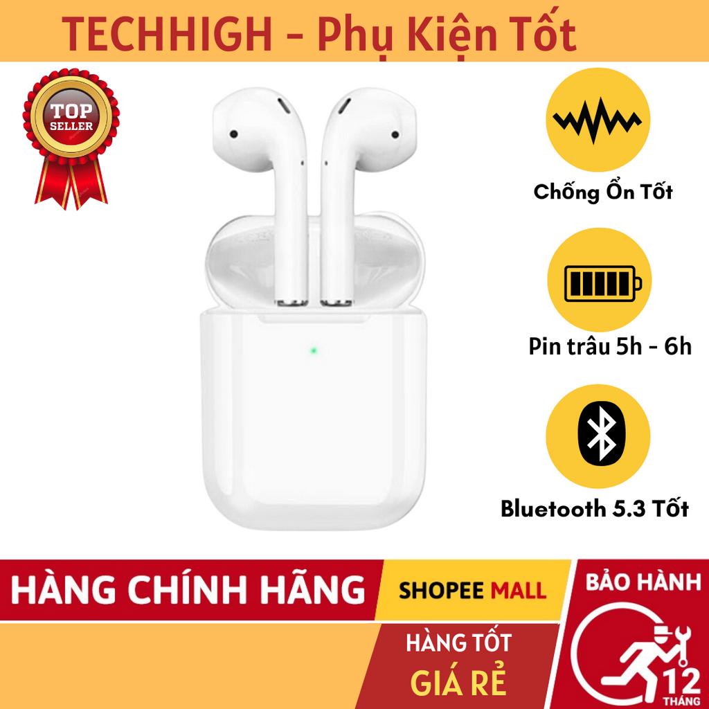 Tai Nghe Bluetooth Không Dây i12 TWS 5.0 Nhỏ Gọn Âm Thanh HIFI Hỗ Trợ Nhiều Dòng Máy- Tech2.store