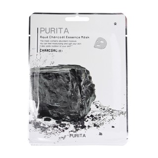 MẶT NẠ GIẤY CHIẾT XUẤT TỪ BỘT THAN - PURITA AQUA CHARCOAL ESSENCE MASK (22G)