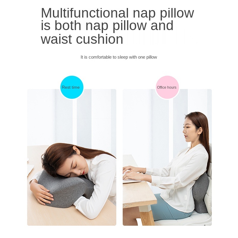 Multifunctional office waist Backrest cushion, nap artifact, student lying sleeping pillow, lumbar support for pregnant women, long-term seat cushion, lumbar pillow