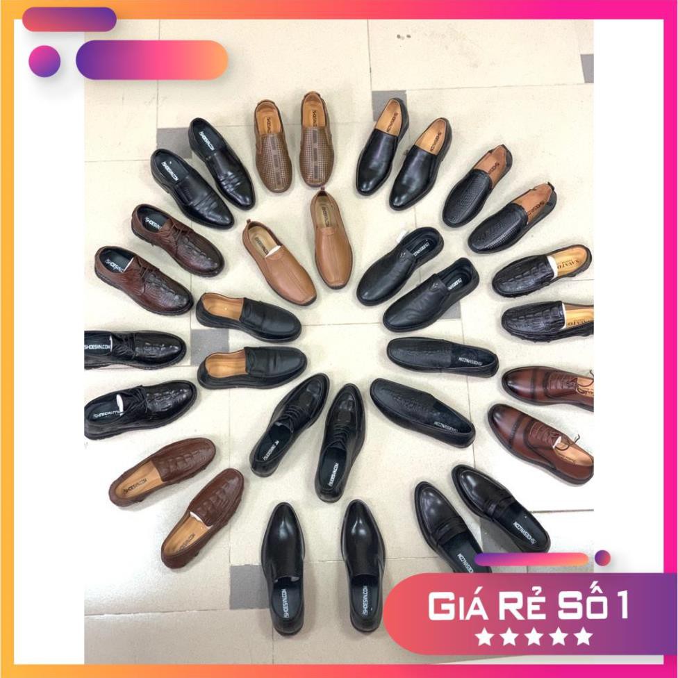 [Sale 3/3] [XẢ KHO ĐỒNG GIÁ 499K] GIÀY NAM DA BÒ THẬT ISHOESVN GIÁ 499k Sale 11 , ,