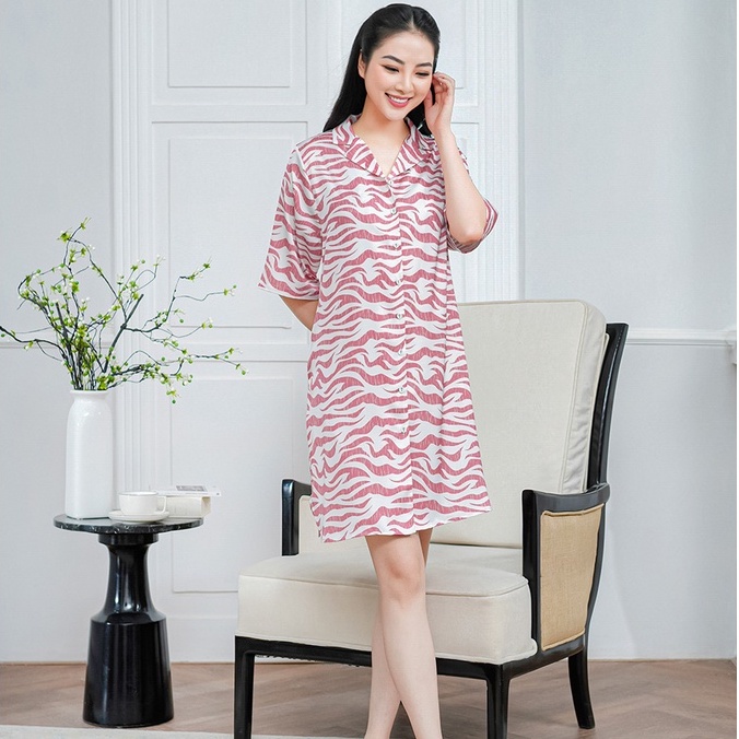 Áo váy satin ZAM Luxury - VAA77 - Season in the sun