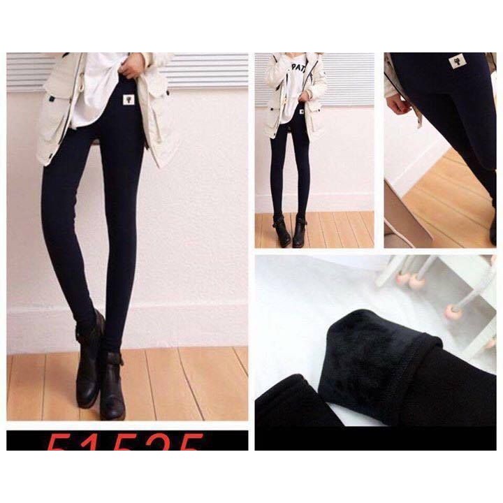 Quần nỉ mèo lót lông mỏng