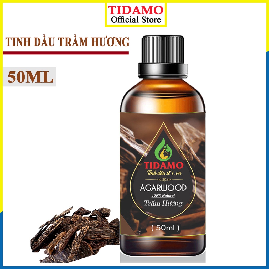 Tinh Dầu Xông Phòng TRẦM HƯƠNG 50ML Chính HãngTIDAMO Cao Cấp Từ Thiên Nhiên Giúp Bảo Vệ Sức Khỏe, Thơm Phòng Thư Giãn