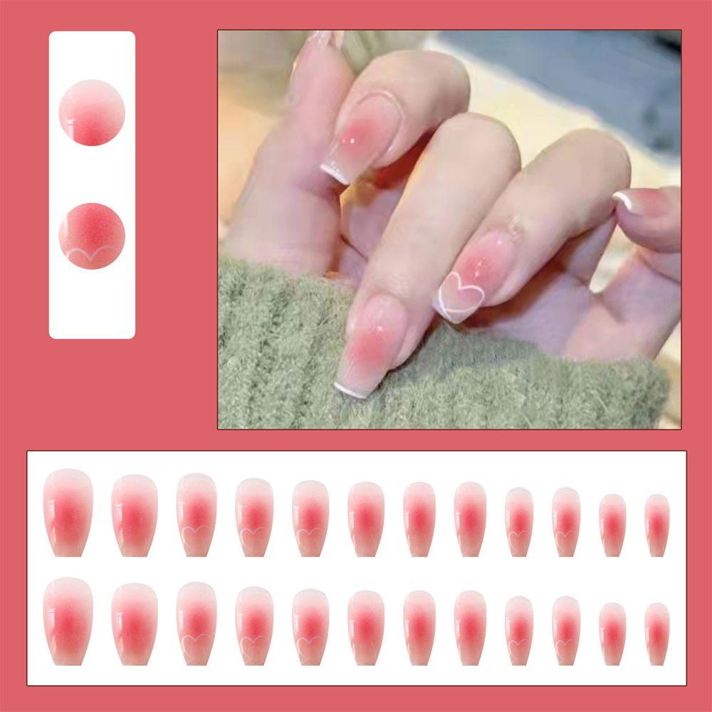 Bộ Móng Tay Giả Hình Đám Mây / Trái Tim Thời Trang Có Thể Tháo Rời