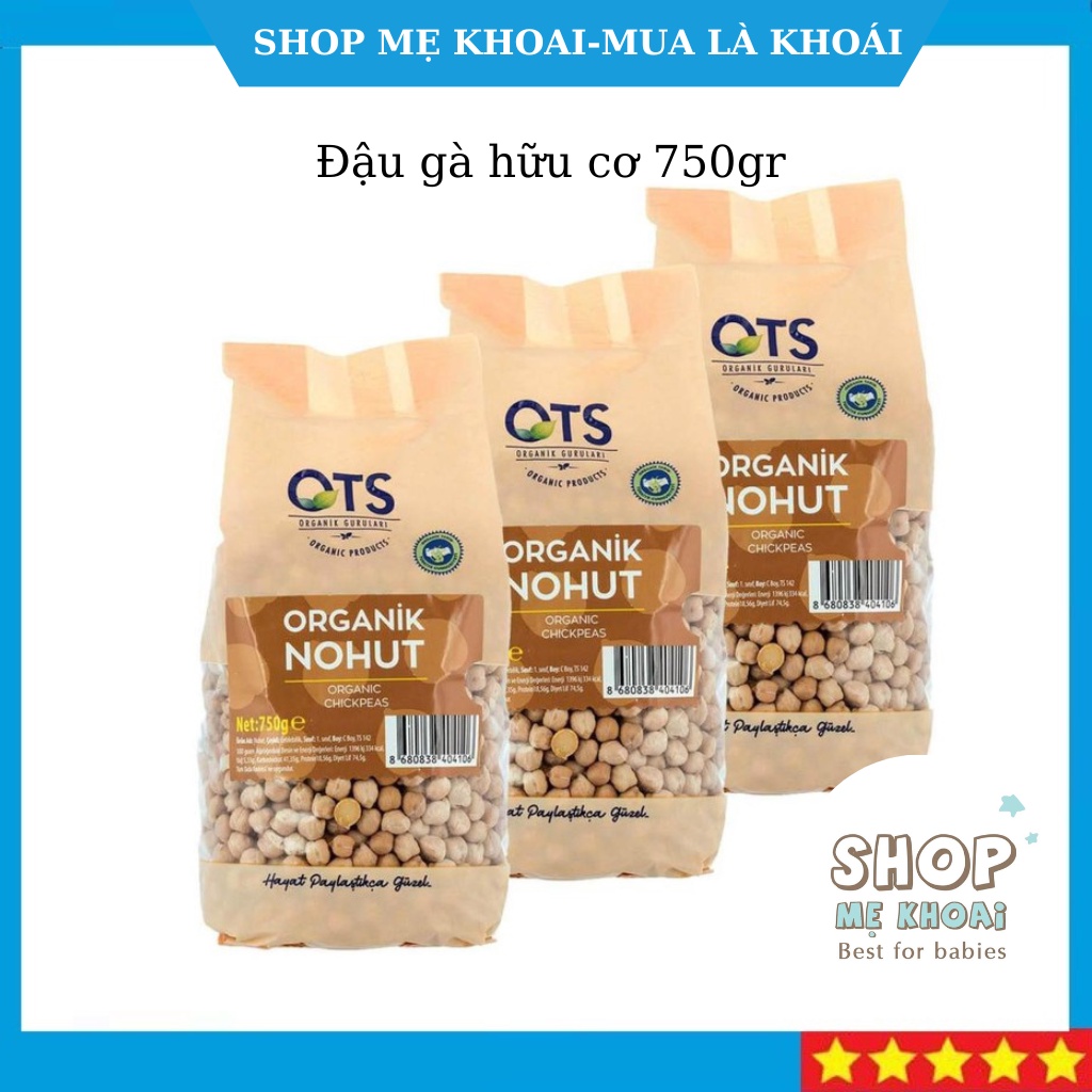 Đậu Gà Hữu Cơ OTS Organik ChickPeas, 750g