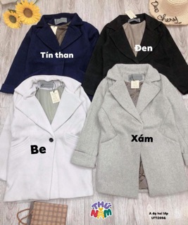 Áo khoác dạ hai lớp -UT