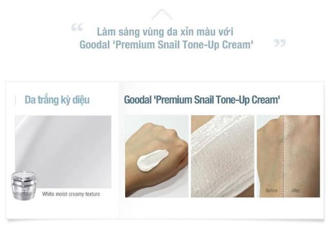 Set Ốc Sên Goodal Premium Snail Tone Up Cream Special Set