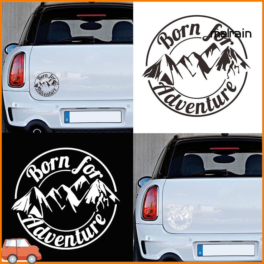 Miếng Dán Trang Trí Xe Hơi Họa Tiết Núi Sinh Tồn Độc Đáo