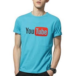 Áo thun nam in hình YouTube phong cách hàn quốc vải dày mịn ATNK1078