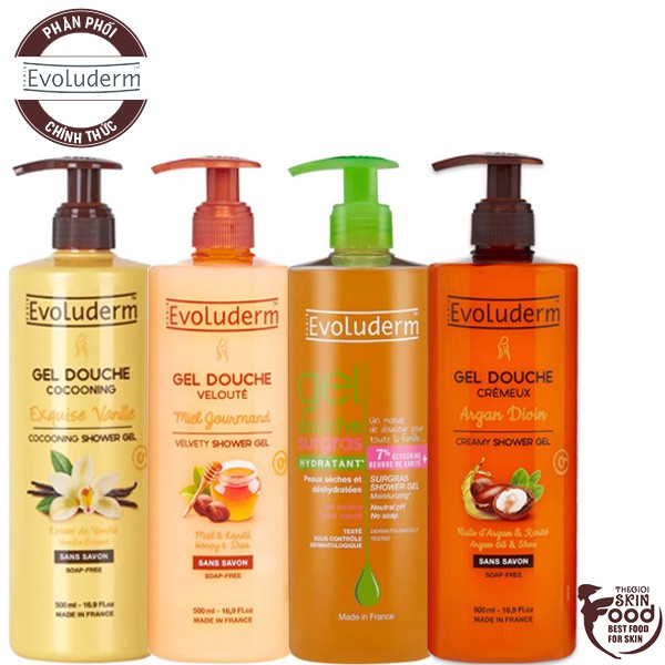 [500ml] Sữa Tắm Dưỡng Da Evoluderm Shower Gel