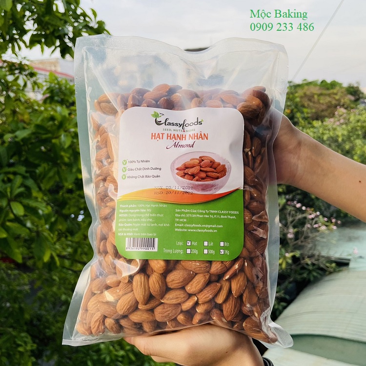 Hạt hạnh nhân sống 1kg