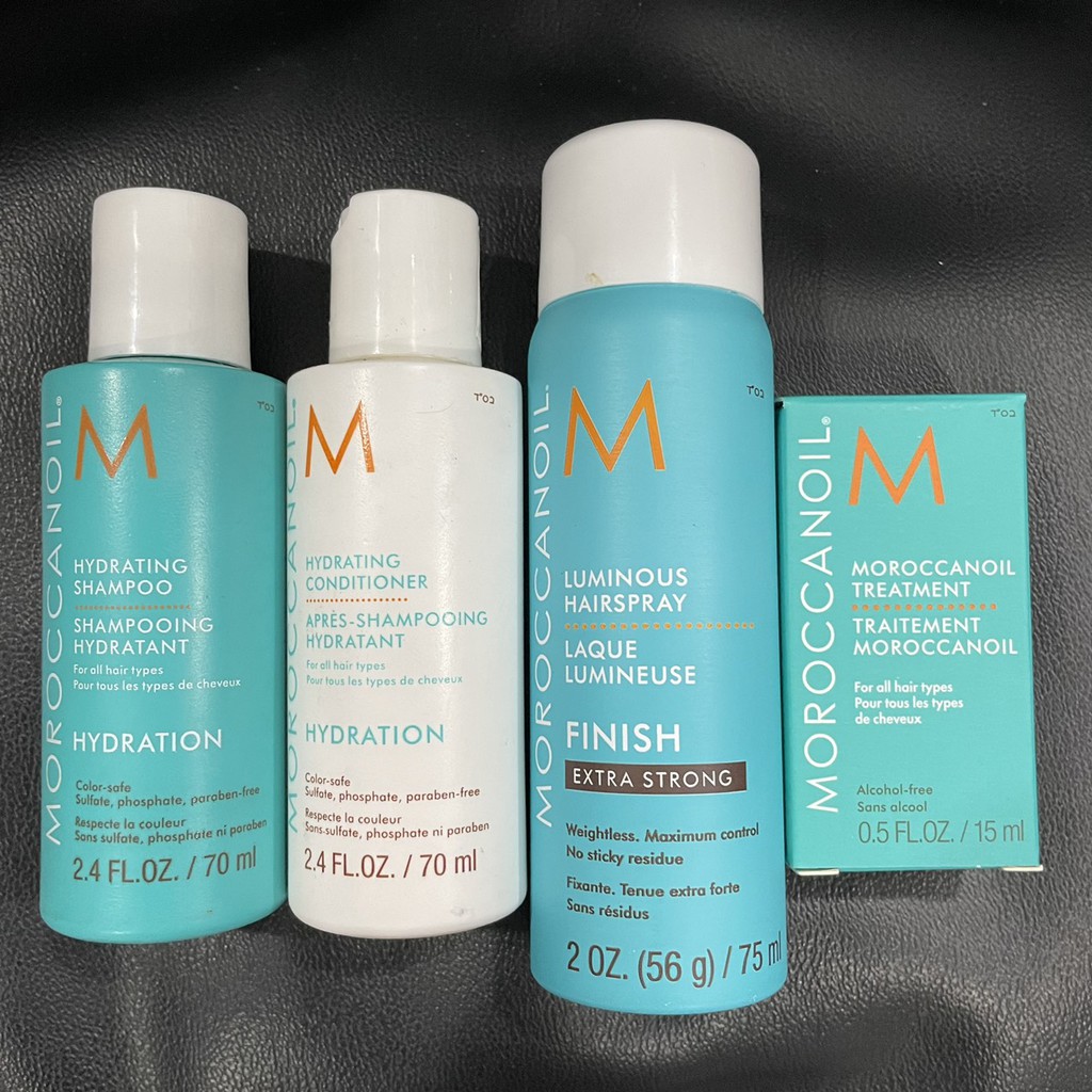 Chính hãng  Moroccanoil TRY ME KIT - Bộ dùng thử DƯỠNG ẨM Hydration ( Set Full)