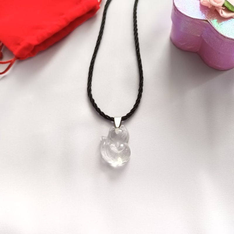 Vòng cổ hồ ly đá pha lê đẹp may mắn tình yêu hôn nhân hạnh phúc