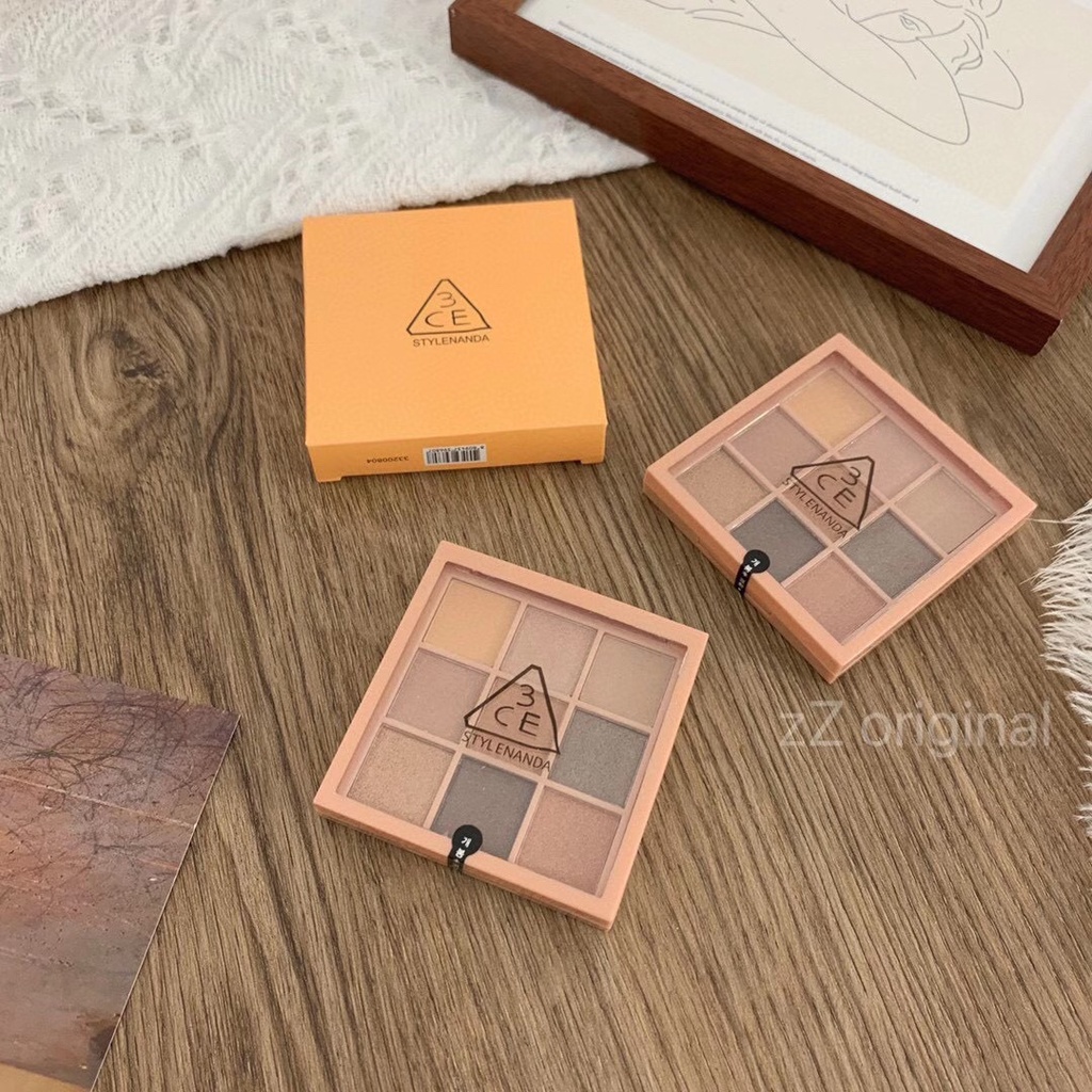 Bảng Phấn Mắt 3ce 9 Vỏ Màu Trong Suốt Đẹp Mắt