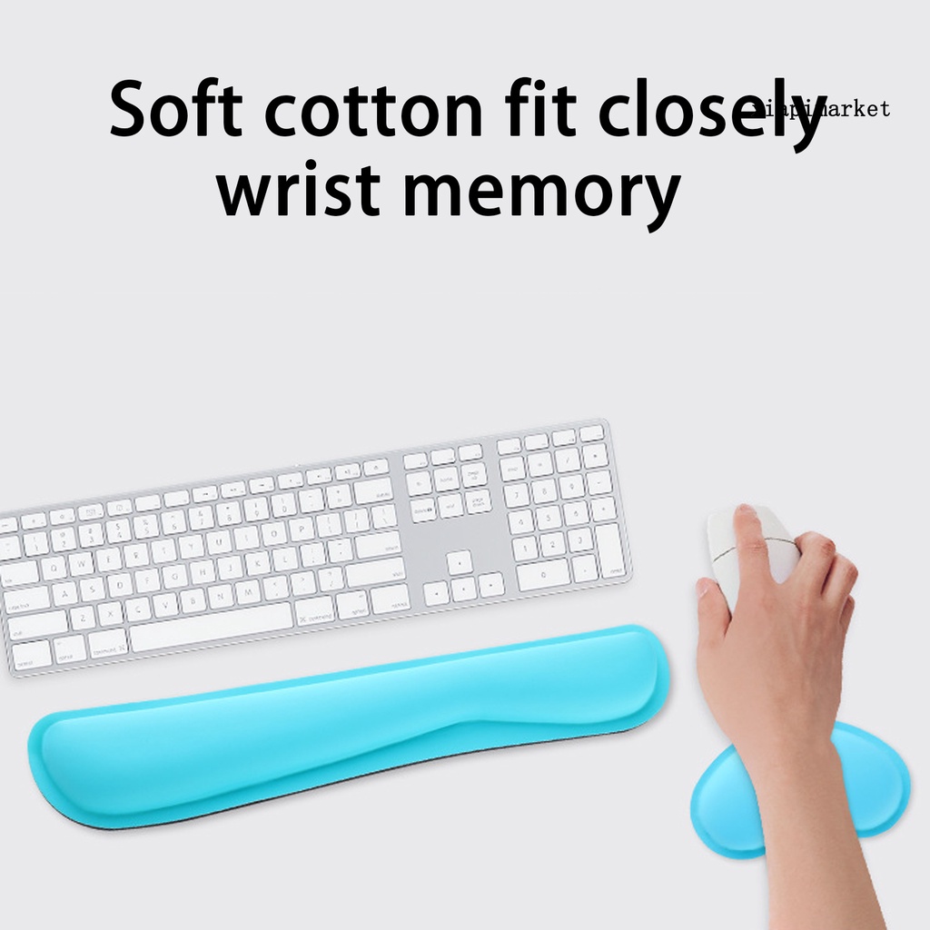 LOP_Wrist Rest Pad Professional Comfortable Memory Cotton Keyboard Mouse Wrist Hand Rest Mat for PC