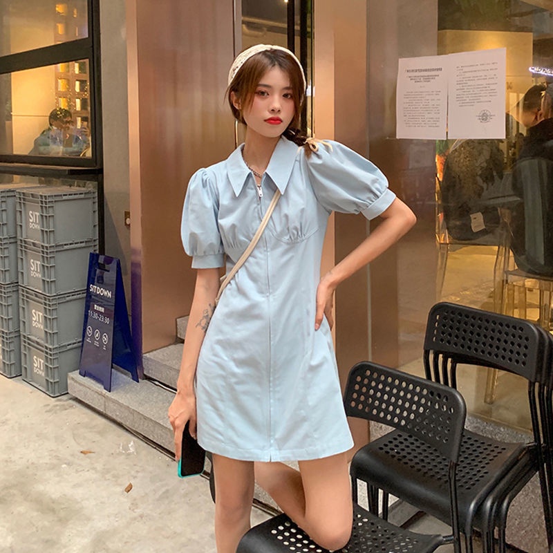 Đầm Polo Mỏng Tay Ngắn Phồng Thời Trang Mùa Hè 2022 Mới