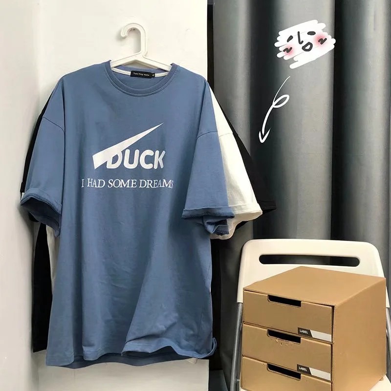 Áo thun tay lỡ dáng rộng trẻ trung thời trang dành cho cả nam và nữ