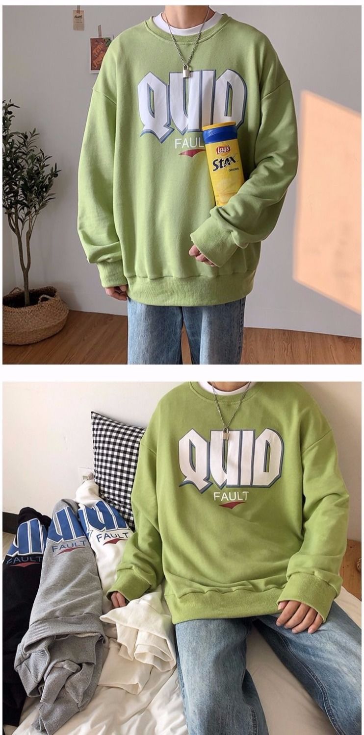 Áo Sweater Bằng Cotton Dáng Rộng Thoải Mái Cho Cặp Đôi | BigBuy360 - bigbuy360.vn