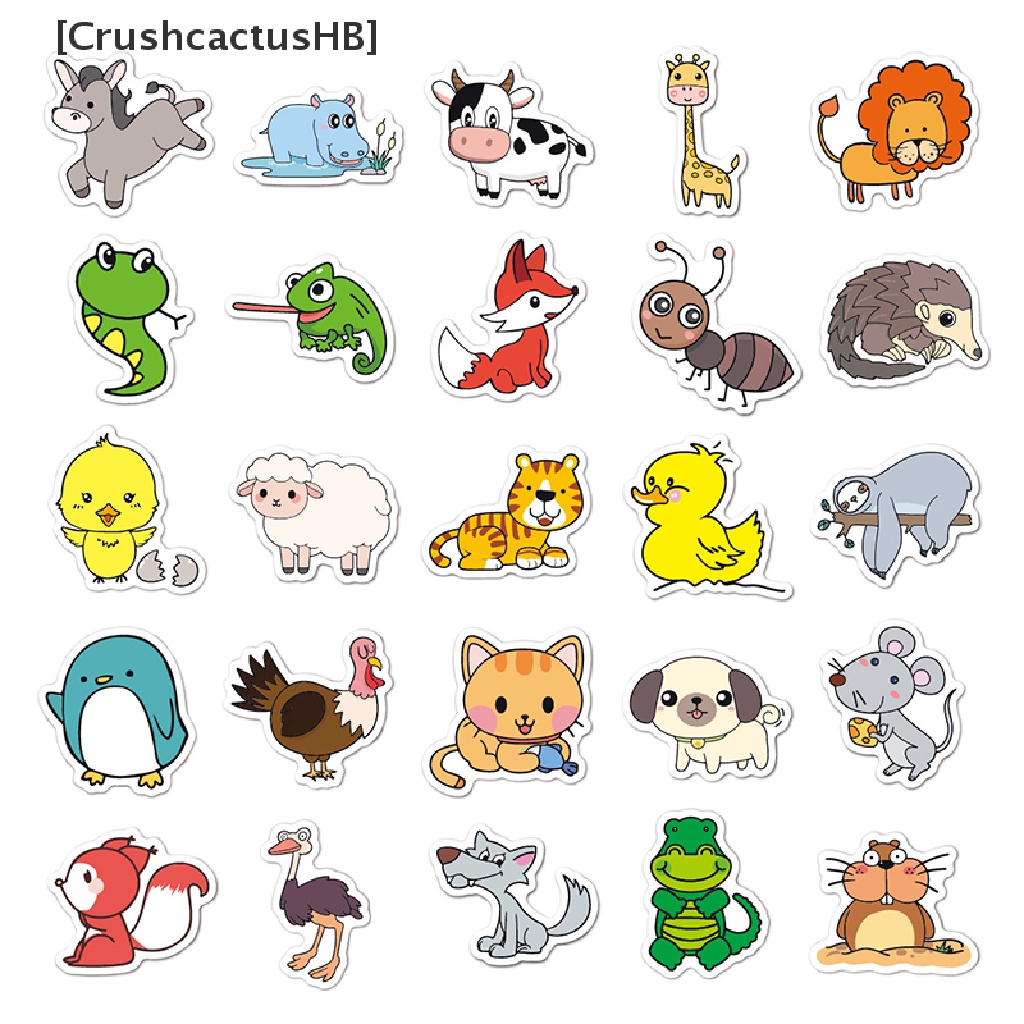 [CrushcactusHB] 50 Miếng Dán Graffiti Nàng Tiên Cá Động Vật Đại Dương Cho Notebook Xe Máy Bán Chạy
