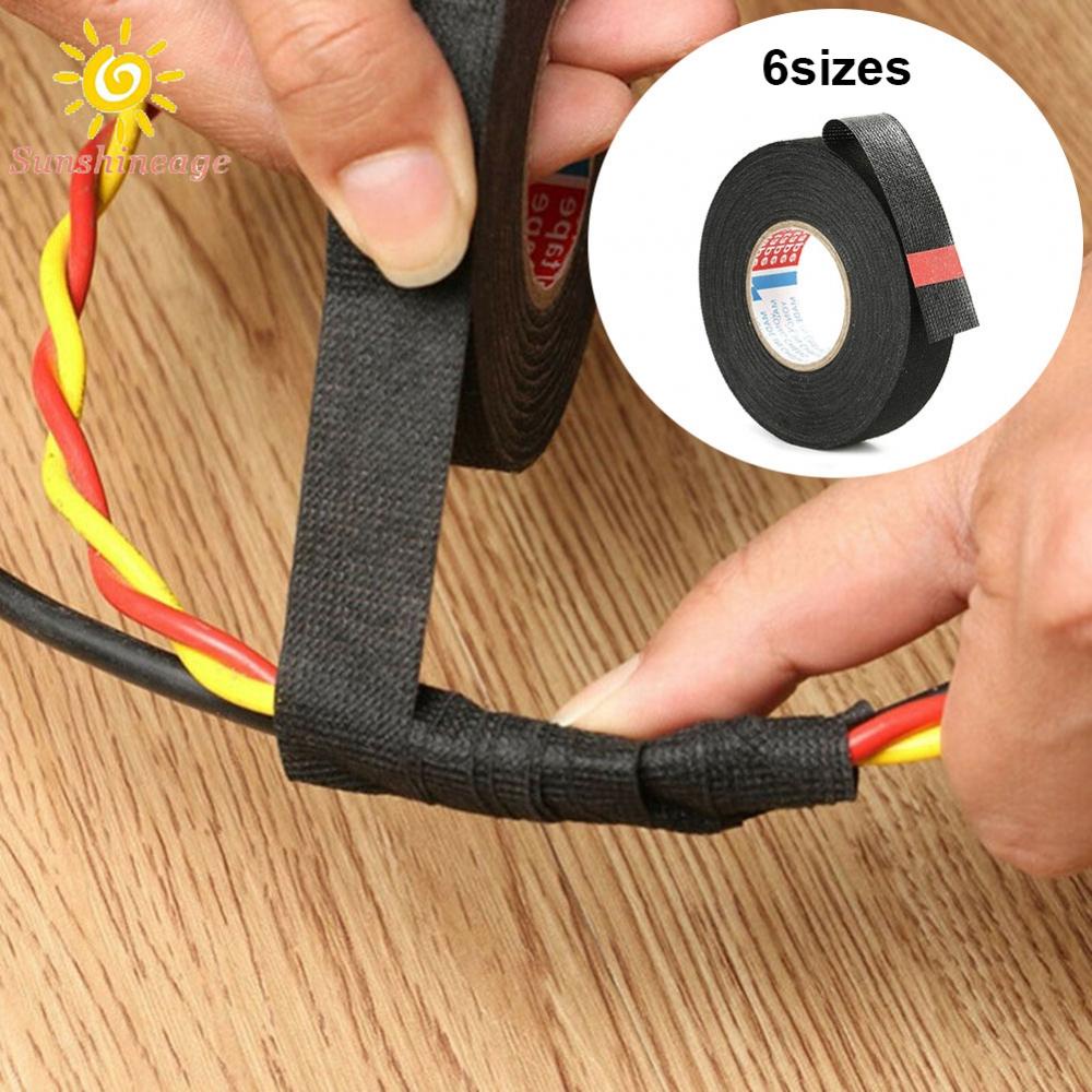 SUNAGE- ~Wiring Loom Tape Tasteless Waterproof 1 Roll Anti-aging Black Electric Tape【SUNAGE-HOT Fashion】