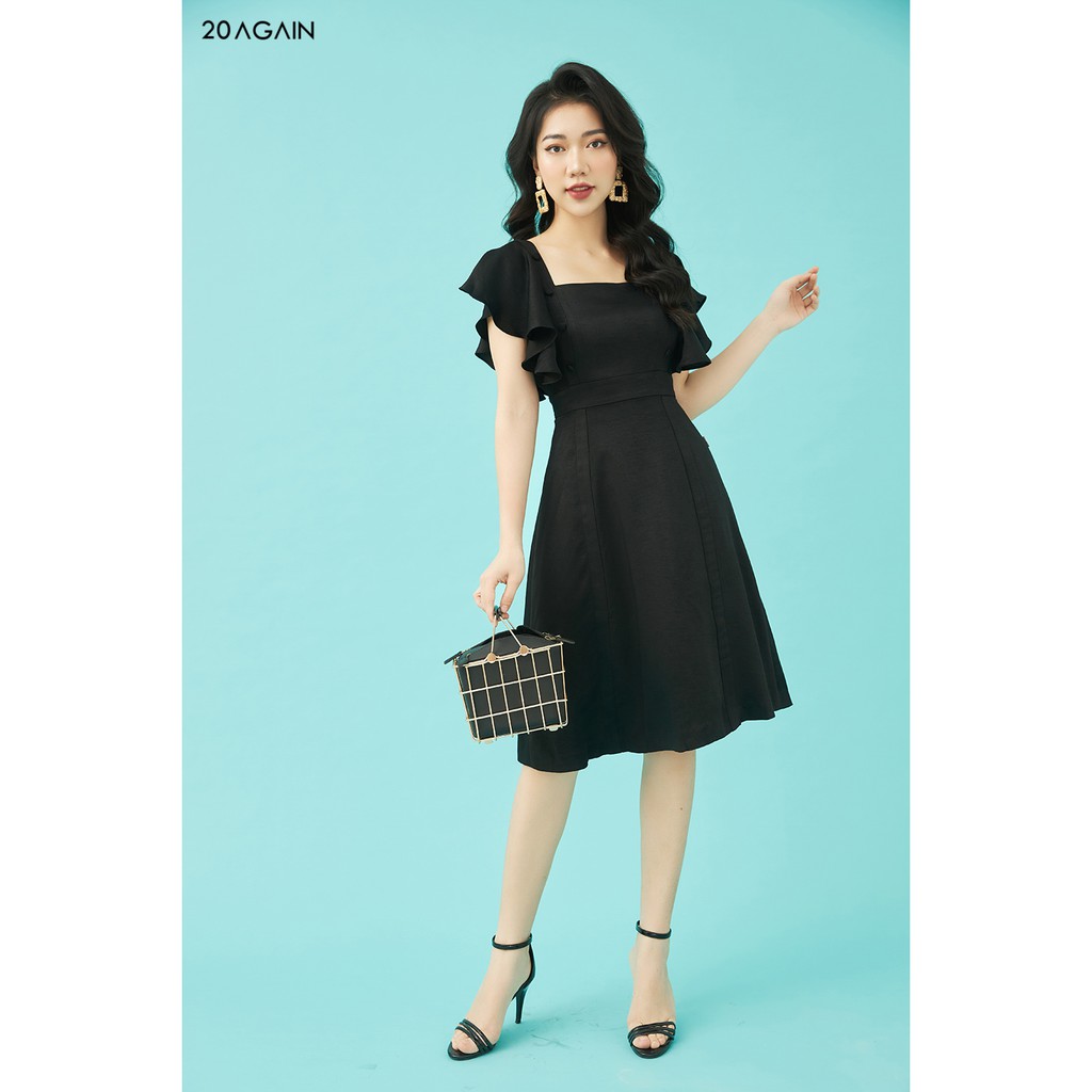 Đầm Xòe 2 Bên Đính Cúc 20AGAIN DEA1069 | BigBuy360 - bigbuy360.vn