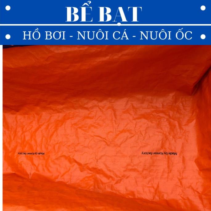 Bể Bạt - May Viền Đóng Khoen Sẵn - Chống Thấm Nước - Màu Xanh Cam - Nhựa Nam Việt